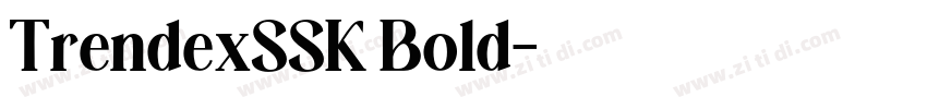 TrendexSSK Bold字体转换 TrendexSSK Bold字体转换